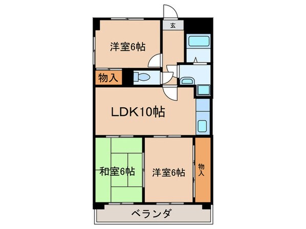 メゾン萩野の物件間取画像